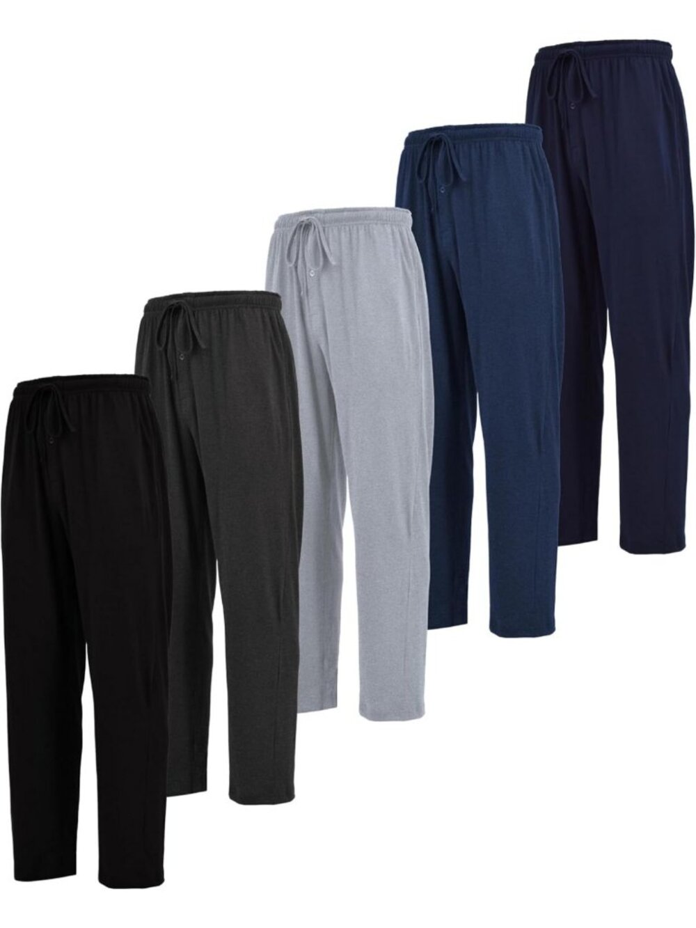 Men's Cotton Lounge Pants | Soft & Light Drawstring Sleep & Yoga Bottoms | Multi